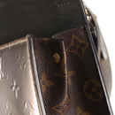 LOUIS VUITTON Monogram Vernis Spring Street PM Bag Silver M90567 LV Auth 142967V-19