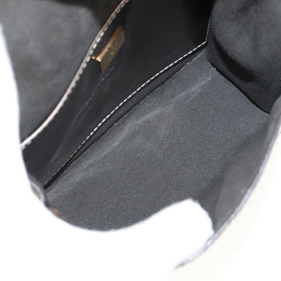 LOUIS VUITTON Monogram Vernis Spring Street PM Bag Silver M90567 LV Auth 142967V