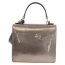 LOUIS VUITTON Monogram Vernis Spring Street PM Bag Silver M90567 LV Auth 142967V-3