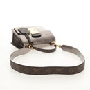 LOUIS VUITTON Monogram Vernis Spring Street PM Bag Silver M90567 LV Auth 142967V-9