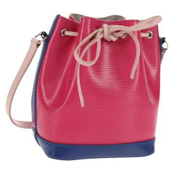 LOUIS VUITTON Epi Nano Noe Shoulder Bag Pink Blue Red M42502 LV Auth 142968V