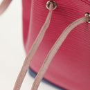 LOUIS VUITTON Epi Nano Noe Shoulder Bag Pink Blue Red M42502 LV Auth 142968V-8