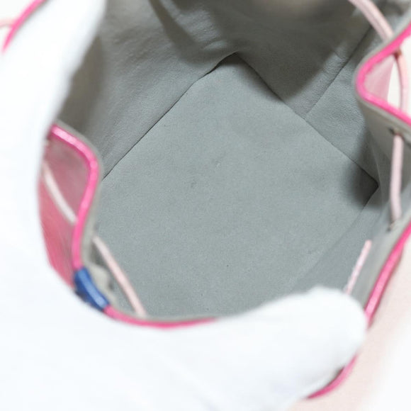 LOUIS VUITTON Epi Nano Noe Shoulder Bag Pink Blue Red M42502 LV Auth 142968V