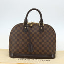 LOUIS VUITTON Damier Ebene Alma PM Hand Bag N53151 LV Auth 142969V-12