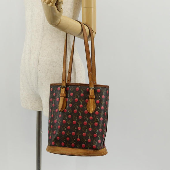 LOUIS VUITTON Monogram Cherry Bucket PM Shoulder Bag M95012 LV Auth 142971V