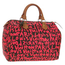 LOUIS VUITTON Monogram Graffiti Speedy 30 Hand Bag Pink M93704 LV Auth 142972V-1