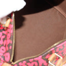 LOUIS VUITTON Monogram Graffiti Speedy 30 Hand Bag Pink M93704 LV Auth 142972V-10