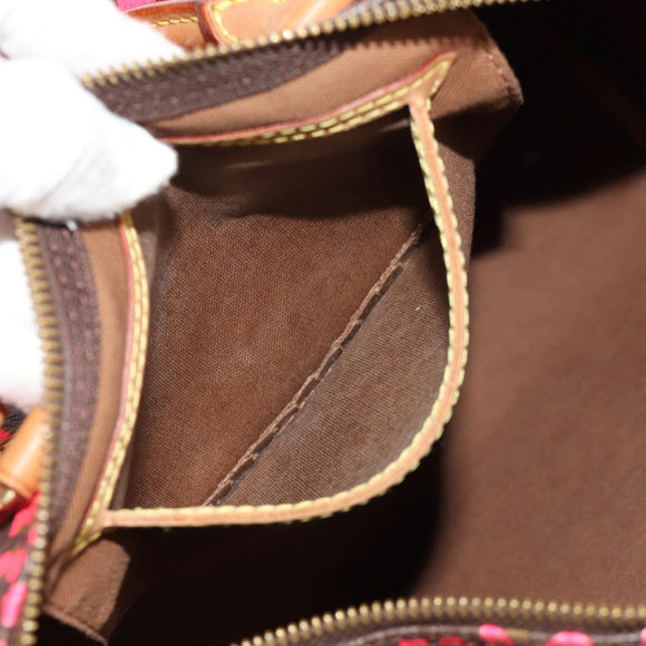 LOUIS VUITTON Monogram Graffiti Speedy 30 Hand Bag Pink M93704 LV Auth 142972V