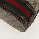 GUCCI GG Supreme Web Sherry Offdia Mini Bucket Bag PVC 550620 Auth 142976SAM-18