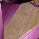 LOEWE Americana 28 Studio Ghibli Hand Bag Leather 2way Purple Auth 142978SAM-11