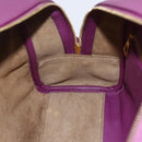 LOEWE Americana 28 Studio Ghibli Hand Bag Leather 2way Purple Auth 142978SAM-23