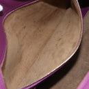 LOEWE Americana 28 Studio Ghibli Hand Bag Leather 2way Purple Auth 142978SAM-25