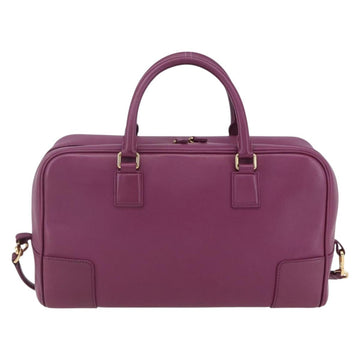 LOEWE Americana 28 Studio Ghibli Hand Bag Leather 2way Purple Auth 142978SAM - 0