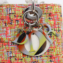 Christian Dior Lady Dior Bag Tweed 2way Multicolor Silver Auth 142980SM-9
