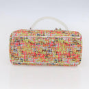 Christian Dior Lady Dior Bag Tweed 2way Multicolor Silver Auth 142980SM-5