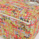 Christian Dior Lady Dior Bag Tweed 2way Multicolor Silver Auth 142980SM-16