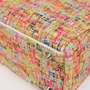 Christian Dior Lady Dior Bag Tweed 2way Multicolor Silver Auth 142980SM-18