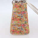 Christian Dior Lady Dior Bag Tweed 2way Multicolor Silver Auth 142980SM-3