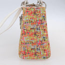 Christian Dior Lady Dior Bag Tweed 2way Multicolor Silver Auth 142980SM-4