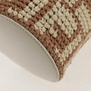 FENDI Zucca Canvas Flessenhouder Tas Riet 2way Zilver Bruin Auth 142983SAV-18