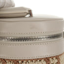 FENDI Zucca Canvas Bottle Holder Bag Straw 2way Silver Brown Auth 142983SAV-9