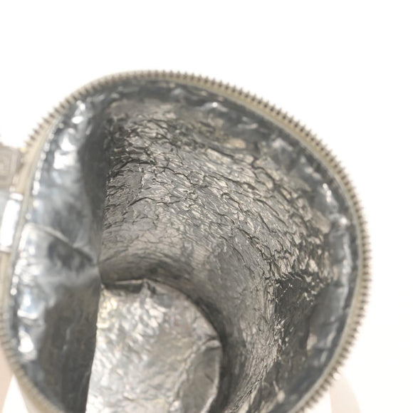 FENDI Zucca Canvas Bottle Holder Bag Straw 2way Silver Brown Auth 142983SAV