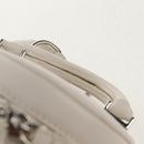 FENDI Zucca Canvas Flessenhouder Tas Riet 2way Zilver Bruin Auth 142983SAV-14