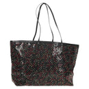 FENDI Sequin Tote Bag Nylon Black Auth 142984V-1
