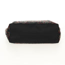 FENDI Sequin Tote Bag Nylon Black Auth 142984V-5