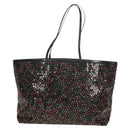 FENDI Sequin Tote Bag Nylon Black Auth 142984V-2