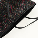 FENDI Sequin Tote Bag Nylon Black Auth 142984V-6