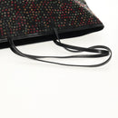 FENDI Sequin Tote Bag Nylon Black Auth 142984V-7