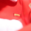 CHANEL Matelasse 20 Chain Shoulder Bag Lamb Skin Orange Gold CC Auth 142986SAM-28