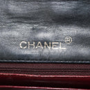 CHANEL Matelasse Chain Shoulder Bag Lamb Skin Black Gold CC Auth 142988V-19