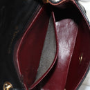 CHANEL Matelasse Chain Shoulder Bag Lamb Skin Black Gold CC Auth 142988V-25