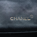 CHANEL Matelasse Chain Shoulder Bag Satin Black Gold CC Auth 142989V-19