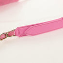 CHANEL Matelasse Chain Shoulder Bag Canvas Pink Gold CC Auth 142990V-8