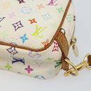 LOUIS VUITTON Monogram Multicolor Trousse Wapity Pouch White M58033 Auth 142993-15