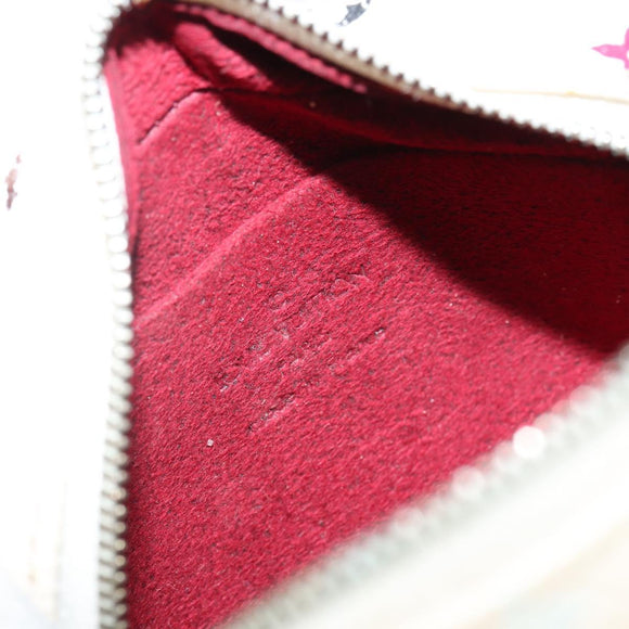 LOUIS VUITTON Monogram Multicolor Trousse Wapity Pouch White M58033 Auth 142993