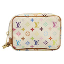 LOUIS VUITTON Monogram Multicolor Trousse Wapity Pouch White M58033 Auth 142993-13