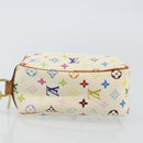 LOUIS VUITTON Monogram Multicolor Trousse Wapity Pouch White M58033 Auth 142993-6