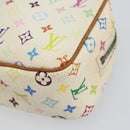 LOUIS VUITTON Monogram Multicolor Trousse Wapity Pouch White M58033 Auth 142993-7