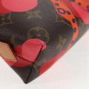 LOUIS VUITTON Monogram La Mage Pochette Cosmetic PM Red M50291 LV Auth 142994M-16
