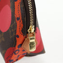 LOUIS VUITTON Monogram La Mage Pochette Cosmetic PM Red M50291 LV Auth 142994M-9