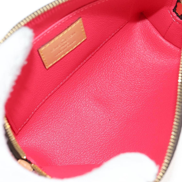 LOUIS VUITTON Monogram La Mage Pochette Cosmetic PM Red M50291 LV Auth 142994M
