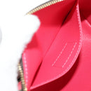 LOUIS VUITTON Monogram La Mage Pochette Cosmetic PM Red M50291 LV Auth 142994M-11