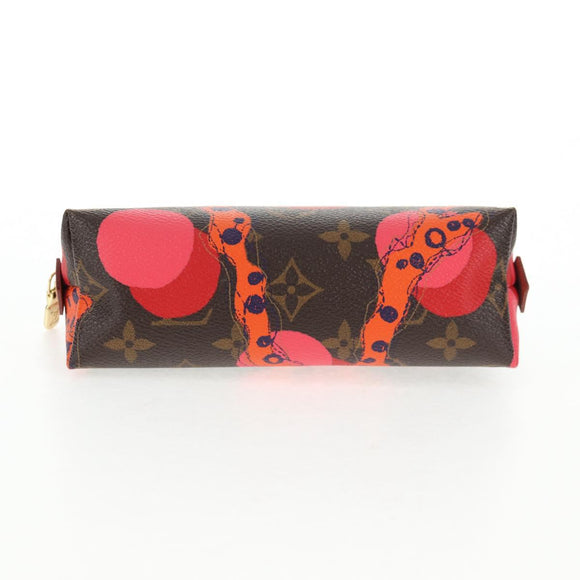 LOUIS VUITTON Monogram La Mage Pochette Cosmetic PM Red M50291 LV Auth 142994M