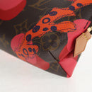 LOUIS VUITTON Monogram La Mage Pochette Cosmetic PM Red M50291 LV Auth 142994M-15