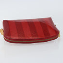 LOUIS VUITTON Vernis Rayure Pochette Cosmetic Pomme D'amour M91721 Auth 142996-5