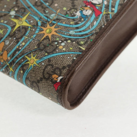 GUCCI GG Supreme Shoulder Bag PVC Beige Gold 647927 Auth 142997M